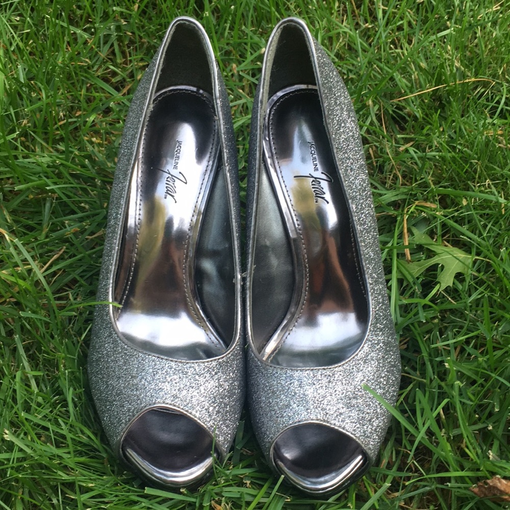 Silver Sparkle Heels